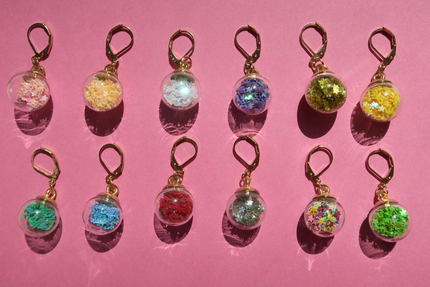 Confetti Ball Stitch Marker / Progress Tracker / Charm