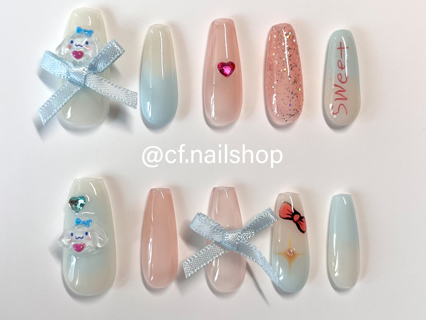 Cinnamon roll - Press on nails