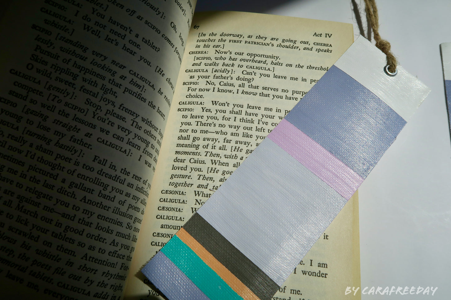 Modern Purple bookmark, Hand painted bookmark, Bendable Canvas bookmark, high quality bookmark, gift for book lover, Book Tok, Minimalist