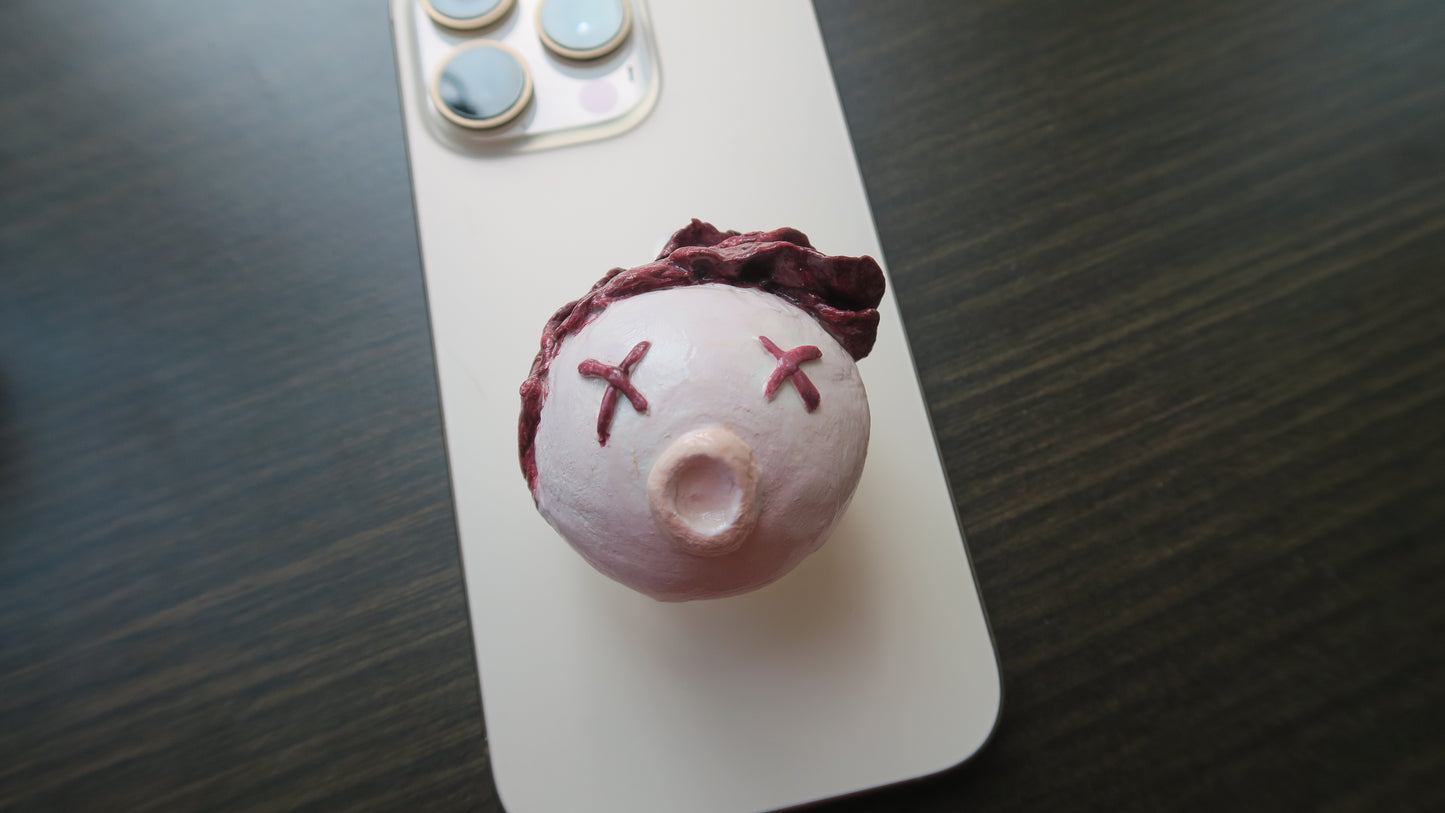 Friends next door - Clay head phone grip