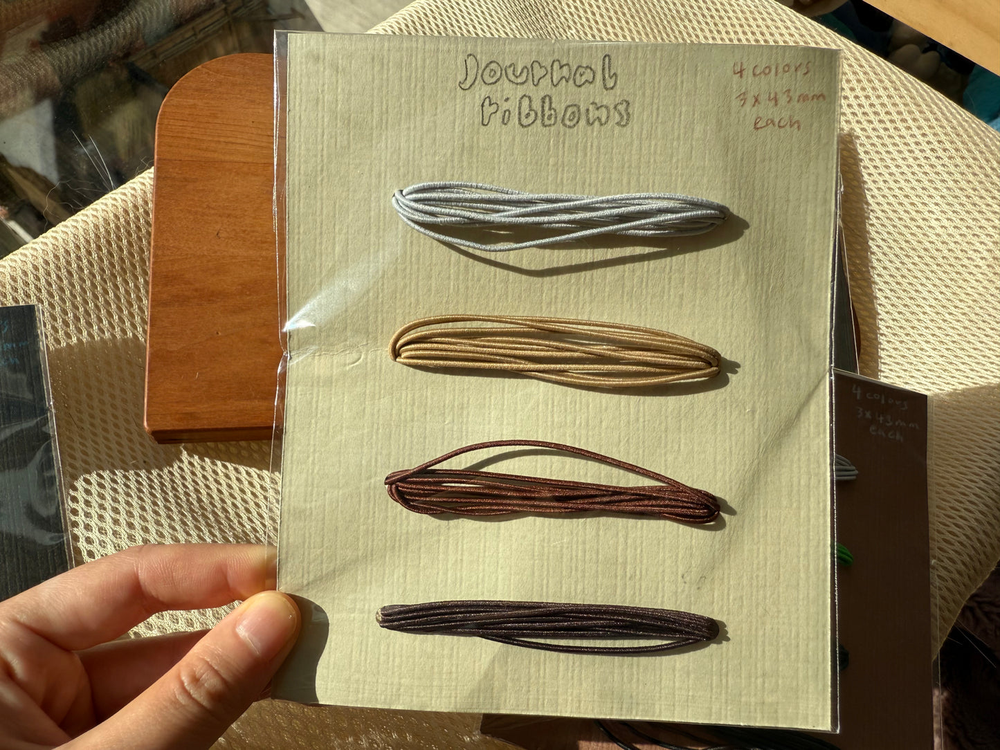 Leather journal ribbon / elastic