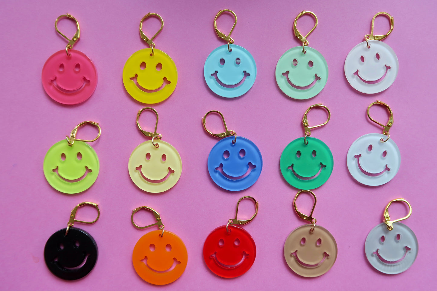 Smiley Face Stitch Marker / Progress Tracker / Charm