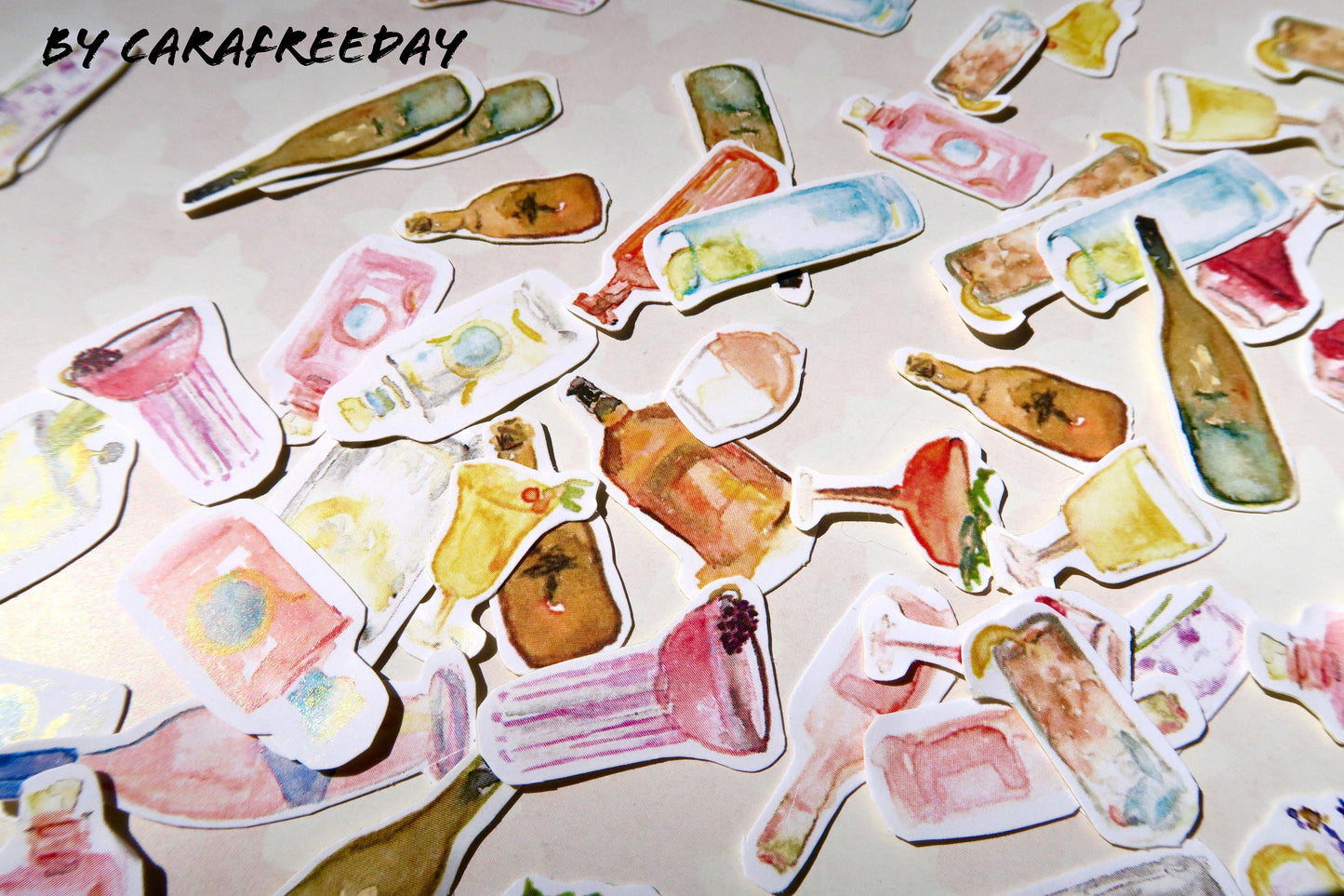 15 PCS Cocktail Sticker Pack - Tear proof, Water proof