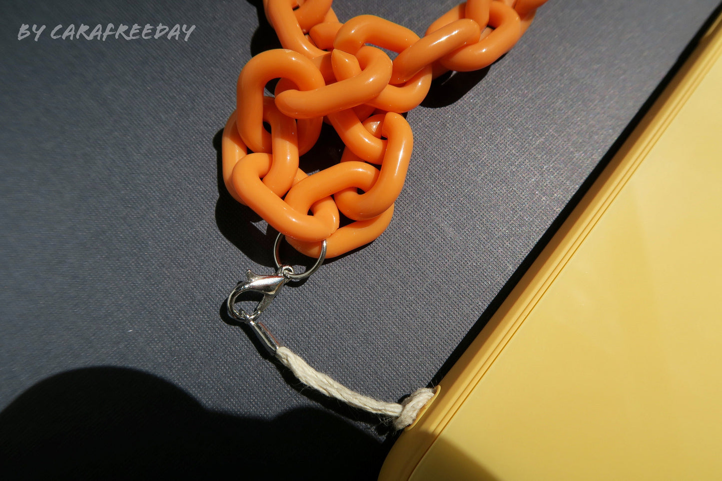 Orange Wristlet/ Phone Strap