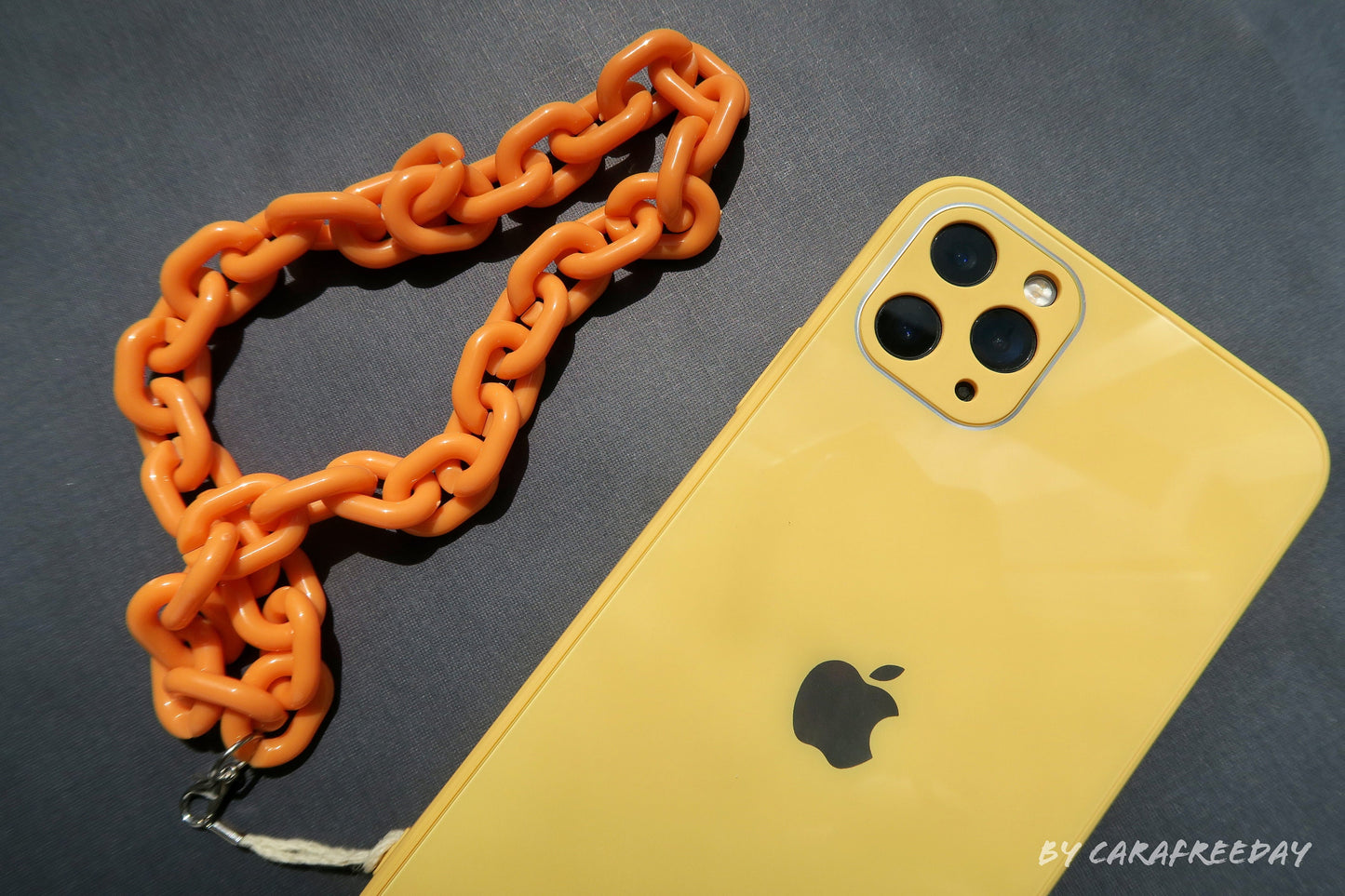 Orange Wristlet/ Phone Strap