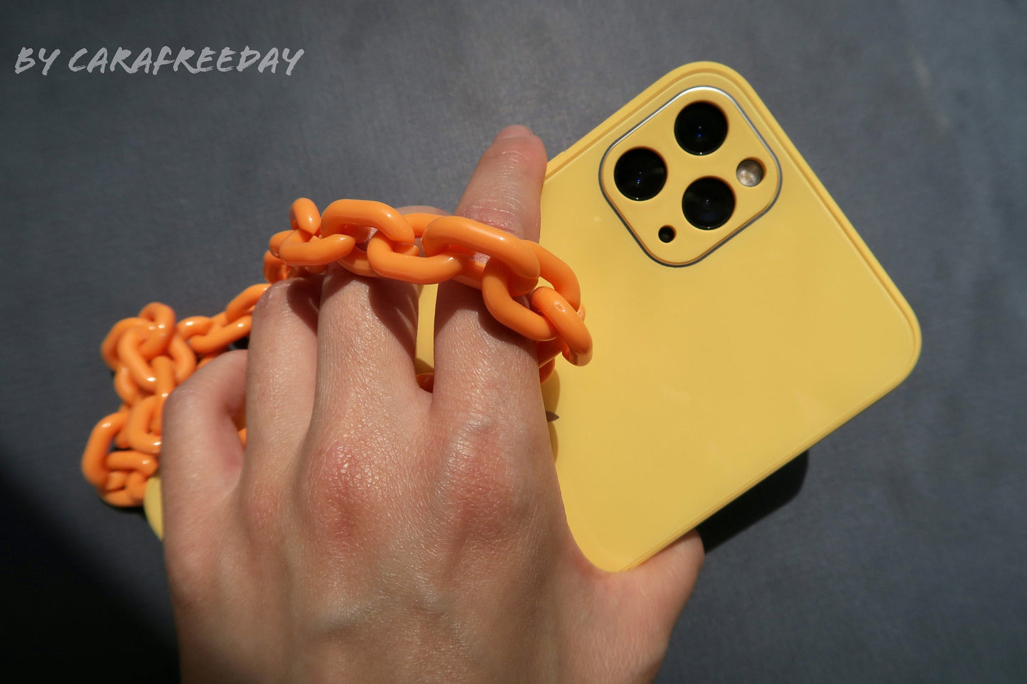 Orange Wristlet/ Phone Strap