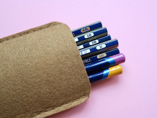Artist Pouch / Pen Wrap / Pencil Pouch / Traveling Artist Essential/ Watch case/  Reading Glasses Case/ Portable glasses Pouch/ Pencil case