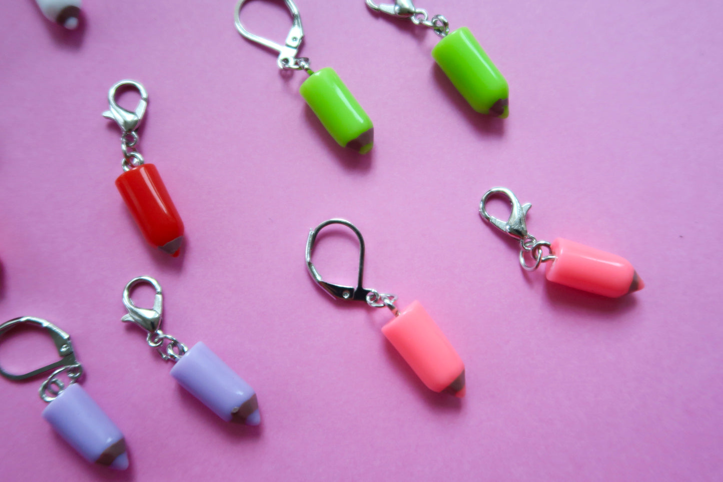 5 PC Pencil Stitch Marker, Back to school Progress Tracker