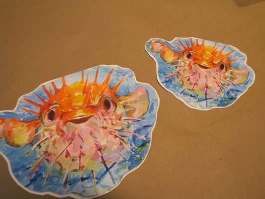Puffer Fish - Irregular Greeting Cards