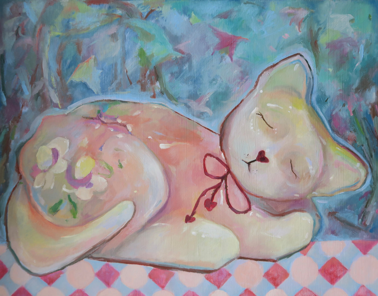 Ceramic Cats  - Art Print - By Freda Tan