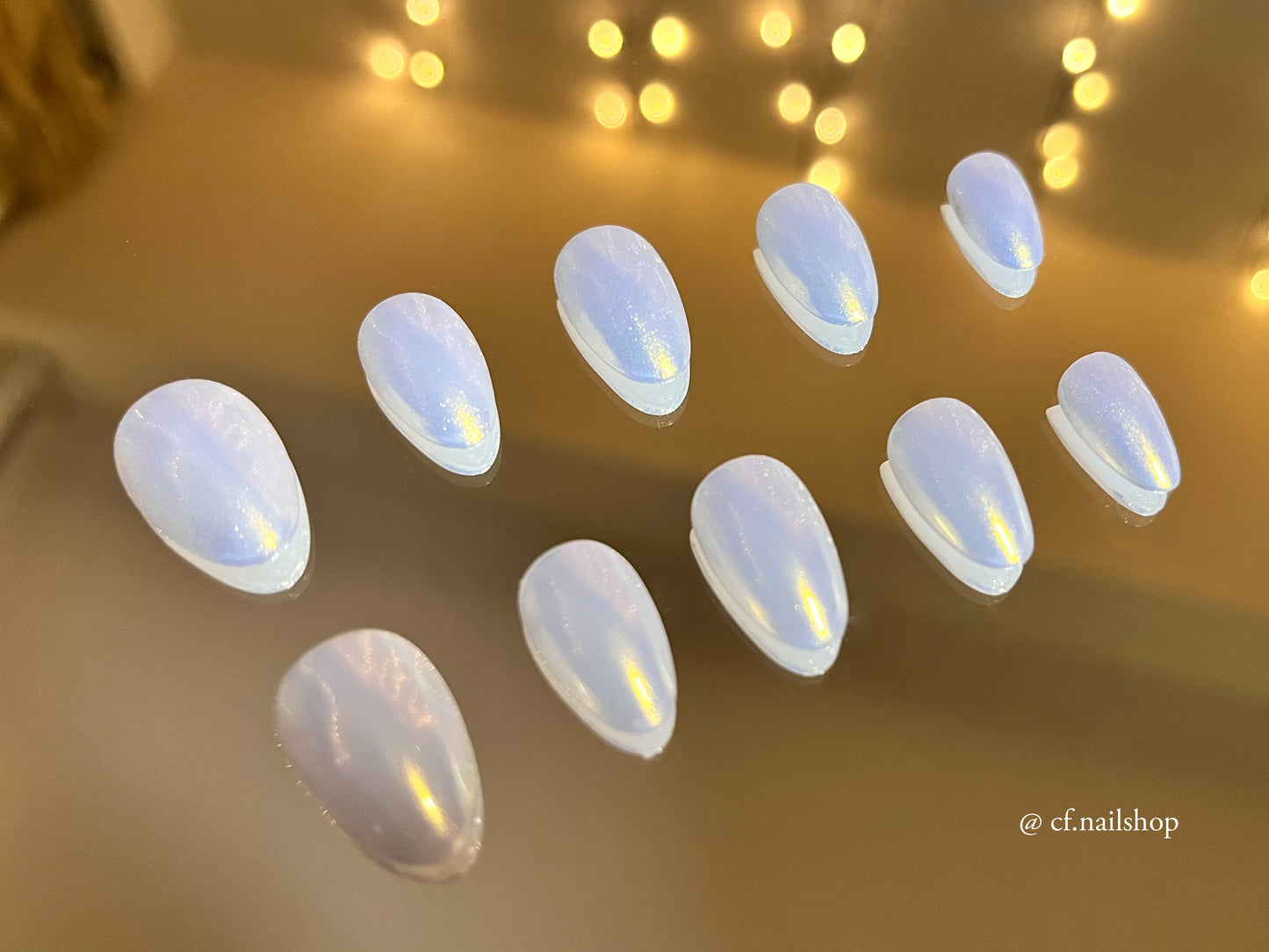 Hailey's Wedding Bell -  Press on nails