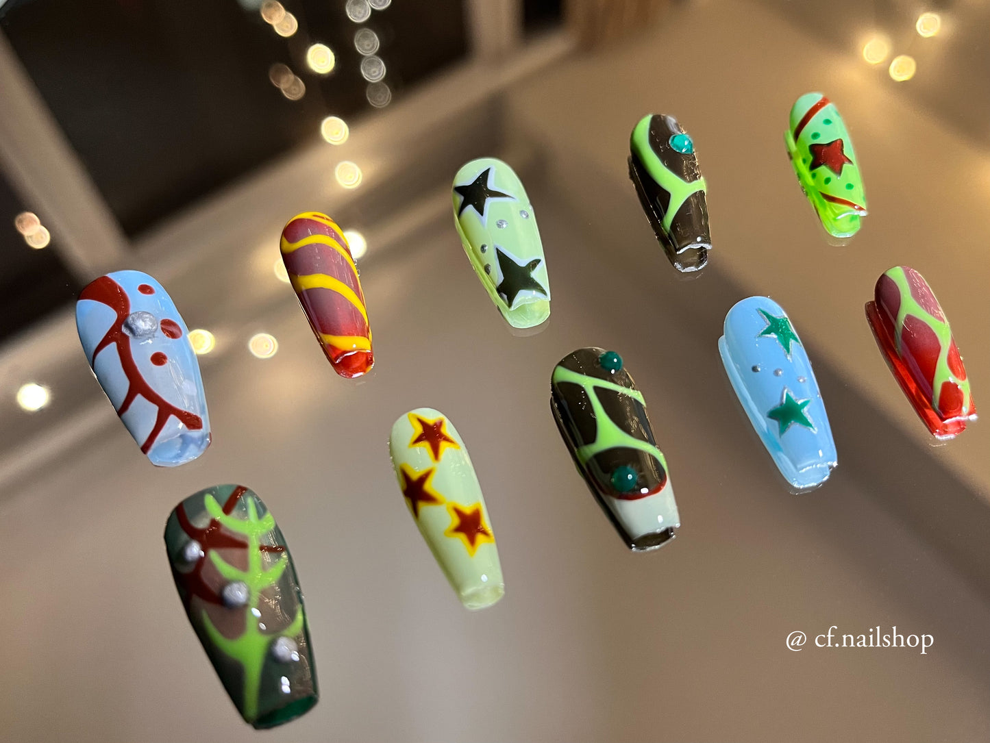 Moss -  Press on nails