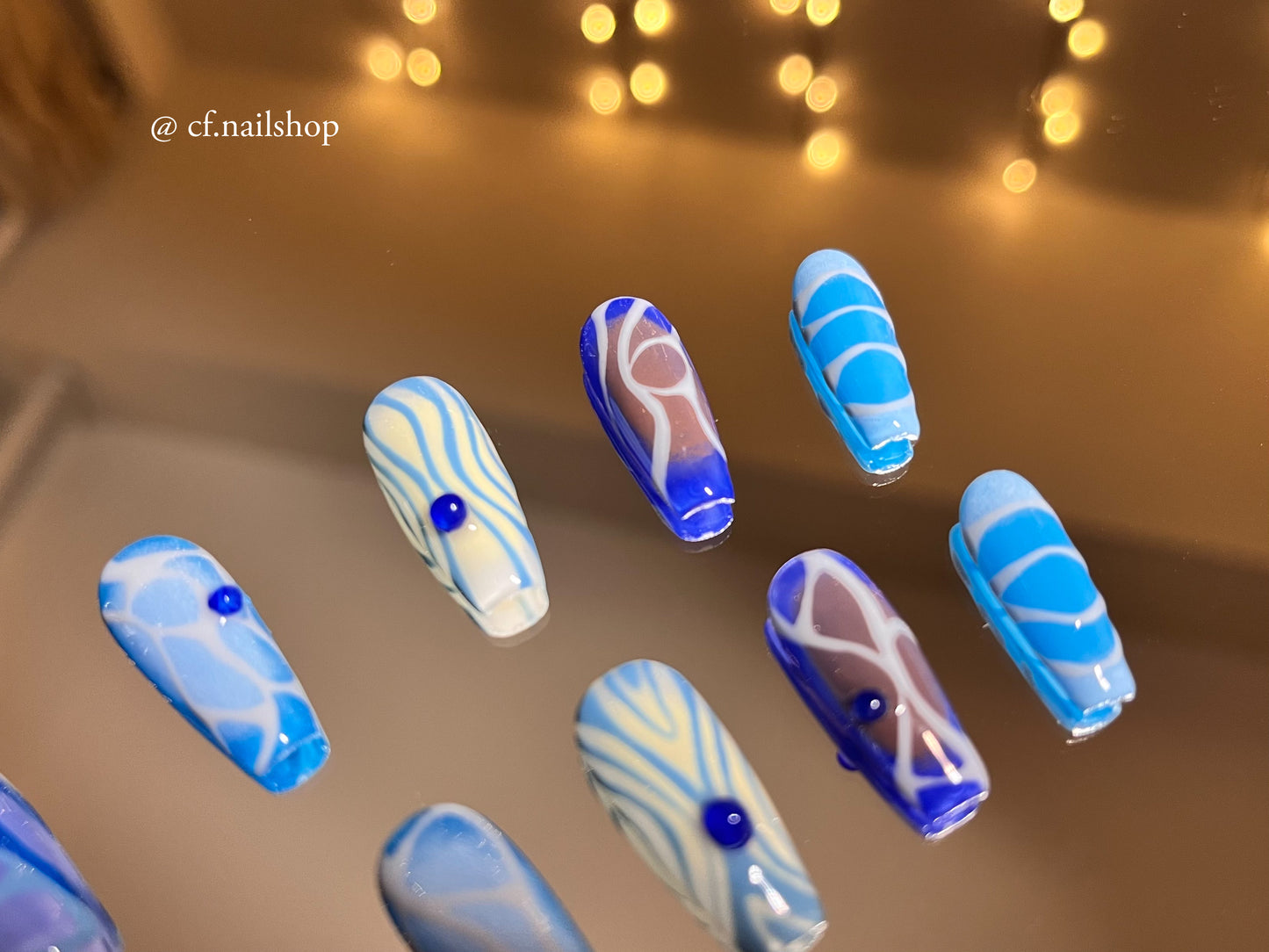 Ocean -  Press on nails