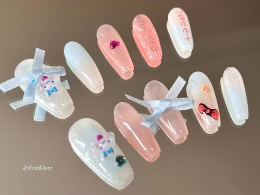 Cinnamon roll - Press on nails