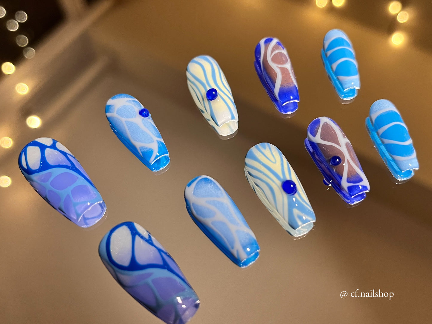 Ocean -  Press on nails