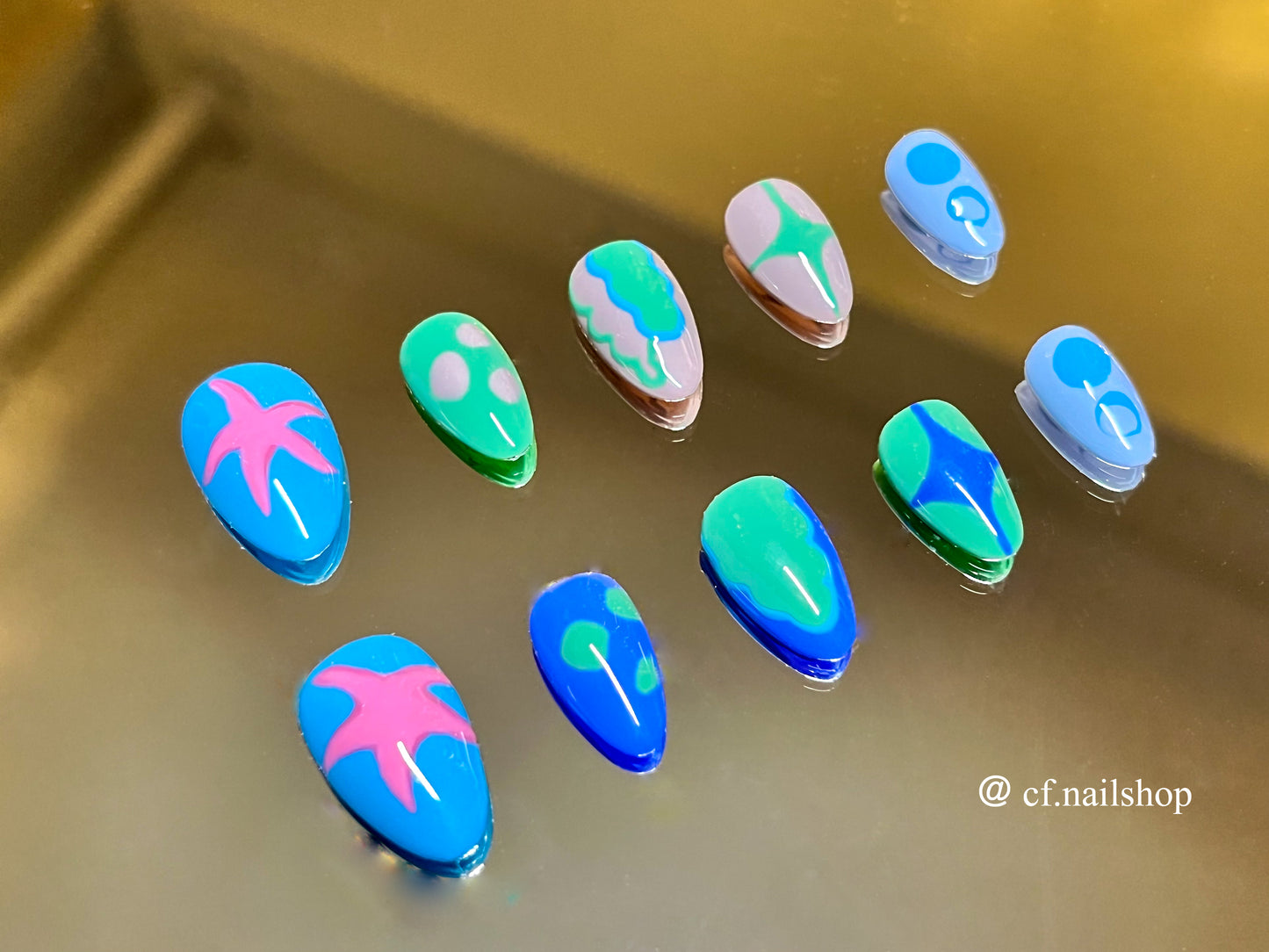 Under the Sea -  Press on nail