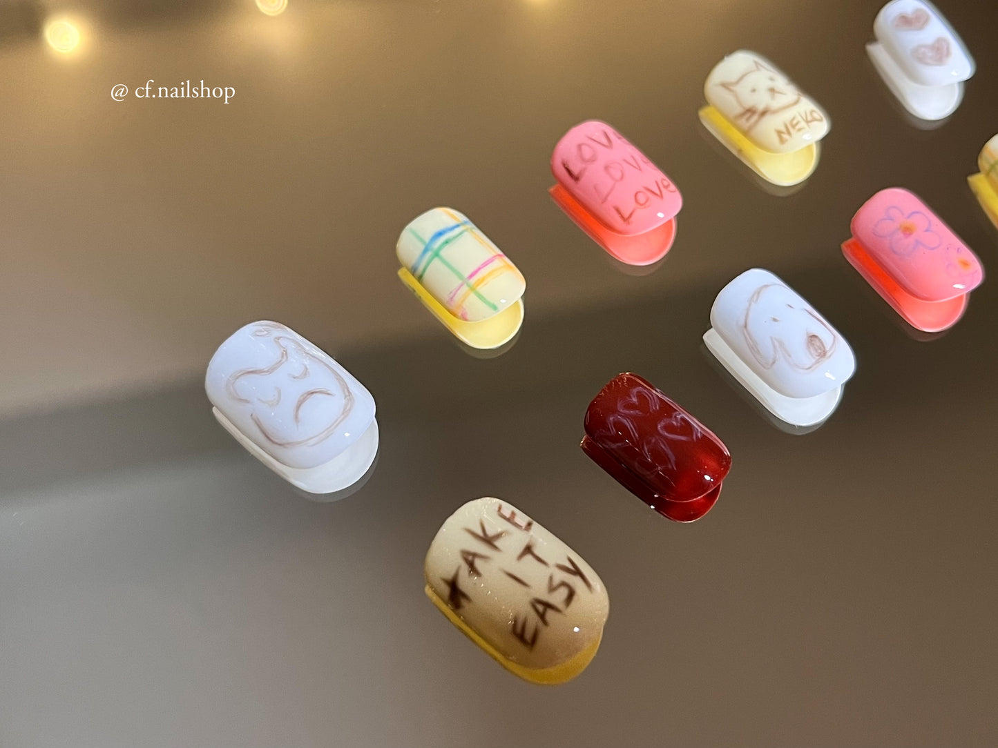 Doodle -  Press on nails