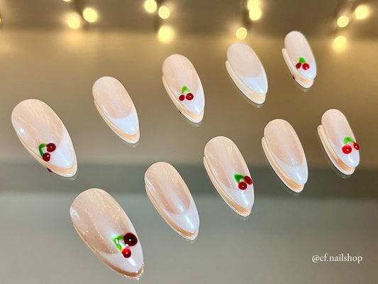 French Cherry  -  Press on nails