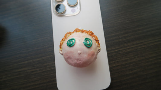 Mr. Librarian - Clay head phone grip