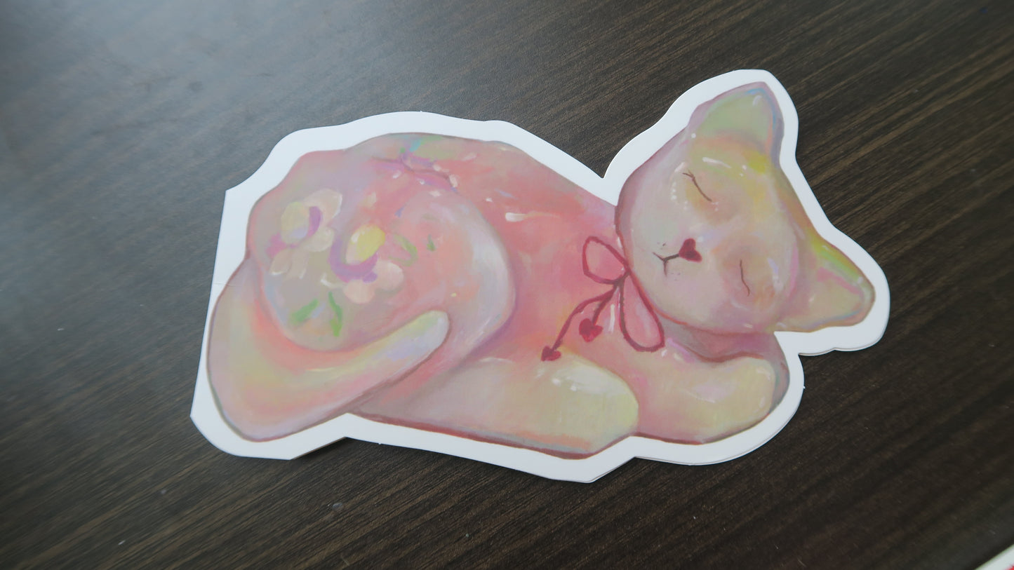 Ceramic Cat - Shaped Card
