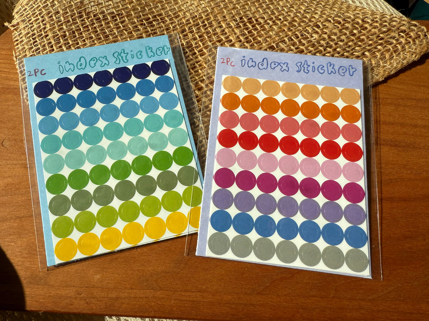 Index sticker (Round dots)