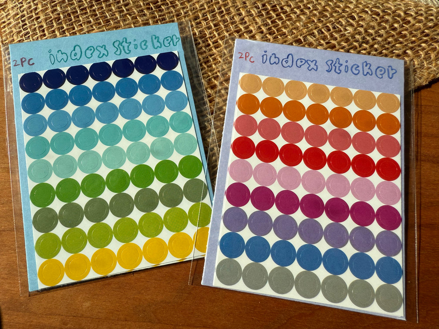 Index sticker (Round dots)