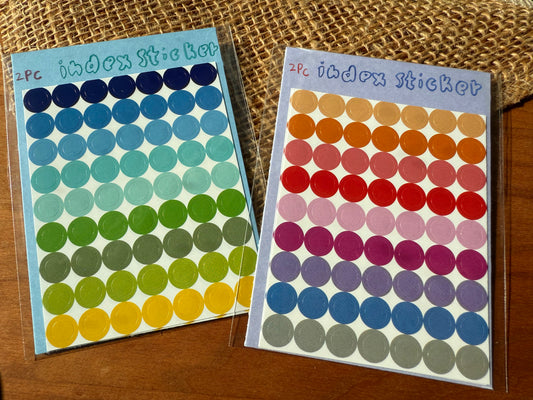 Index sticker (Round dots)