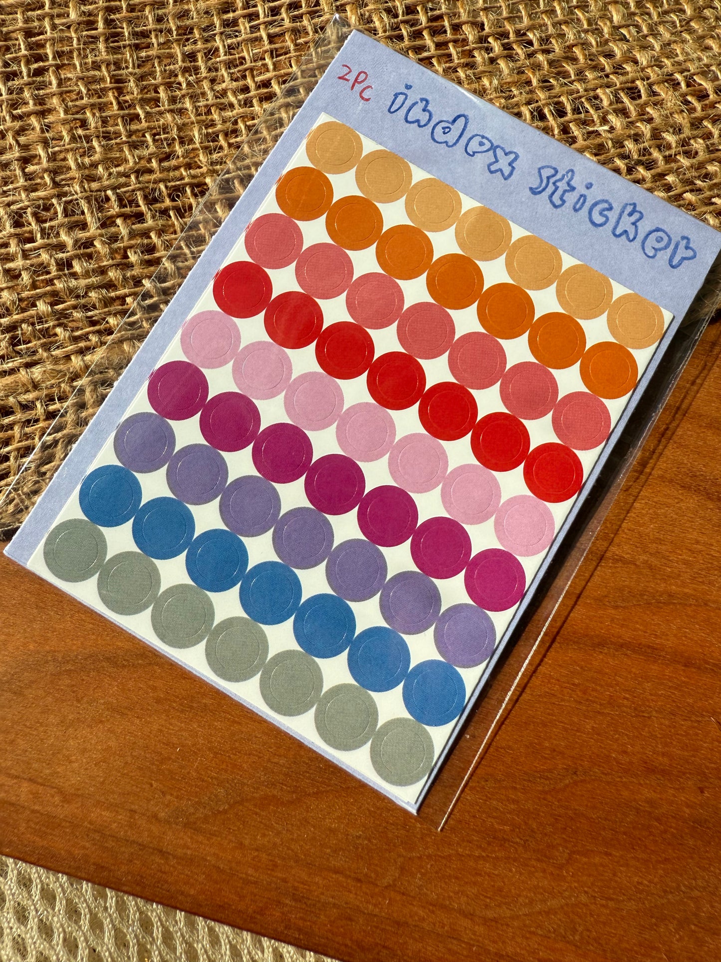 Index sticker (Round dots)