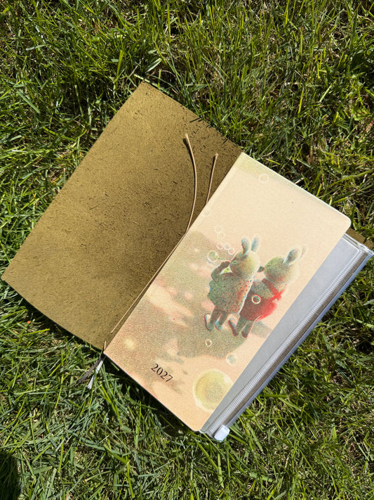 Leather Journal Cover - Fits hobonichi weeks