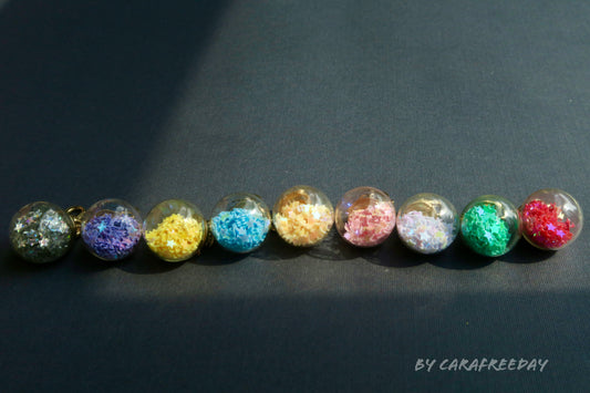 Confetti Ball Stitch Marker / Progress Tracker / Charm
