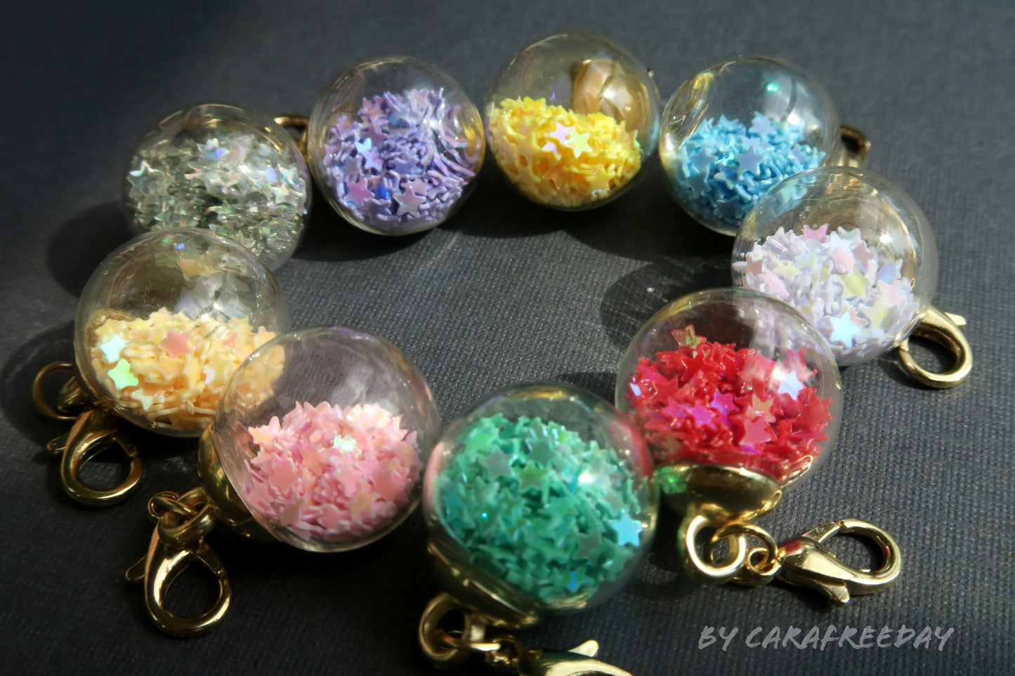 Confetti Ball Stitch Marker / Progress Tracker / Charm