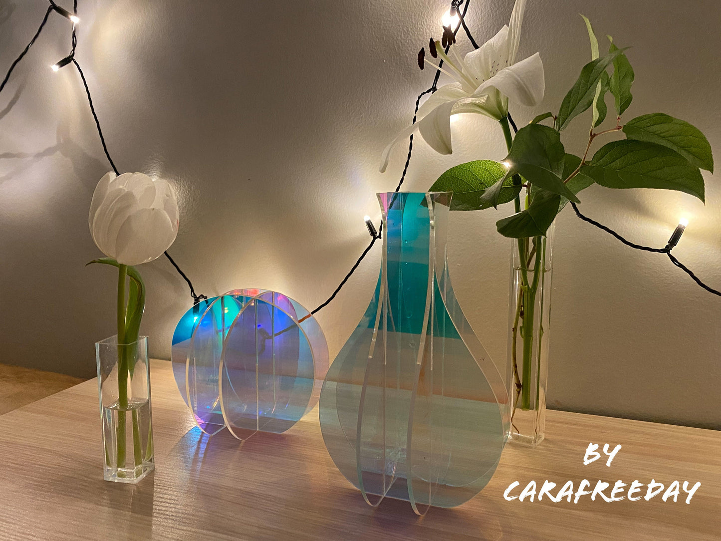 Iridescent Single Stem Vase