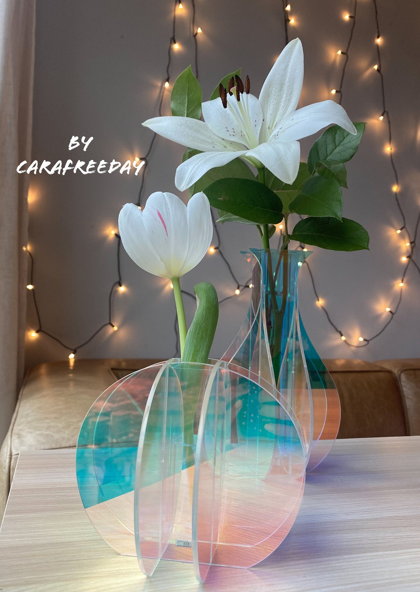 Iridescent Single Stem Vase