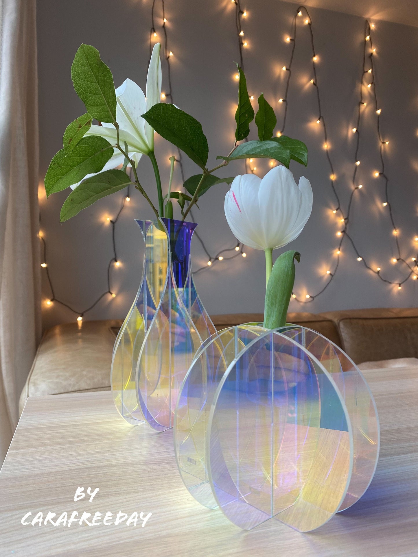 Iridescent Single Stem Vase
